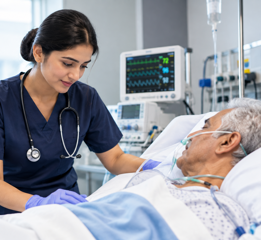 ICU attendant service in Delhi NCR